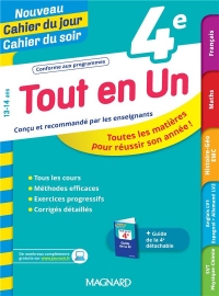 Nouveau Cahier du Jour / Cahier du Soir - Tout en un 4e