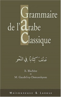 Grammaire de l'arabe classique