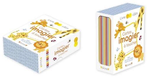 Cartes imagier à toucher – cartes avec de la feutrine à toucher – À partir de 6 mois