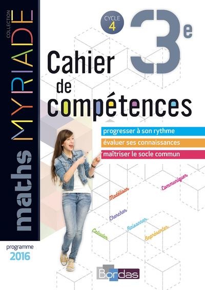Myriade Cahier compétences 3e 2018