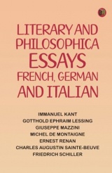 Literary and Philosophical Essays: French, German and Italian