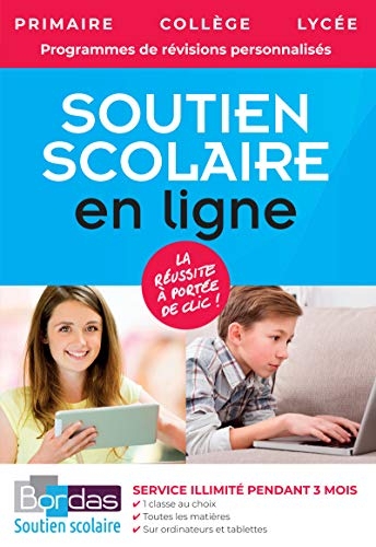 Livret abonnement soutien scolaire en ligne - 1 niveau / toutes matières - 3 mois