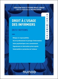 Aide-mémoire - Droit à l'usage des infirmier(ère)s