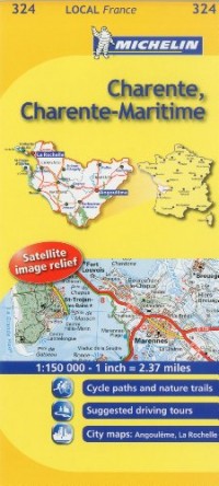 Michelin Map France: Charente, Charente-maritime 324