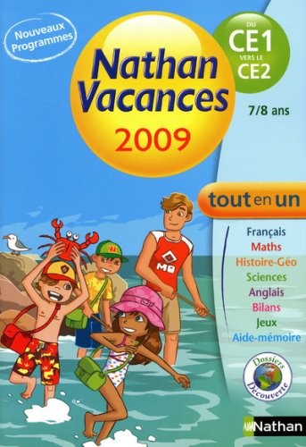 Nathan vacances du CE1 vers le CE2 : Tout en un