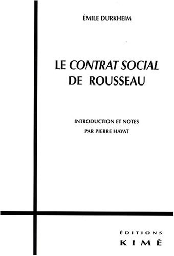 Le Contrat social de Rousseau