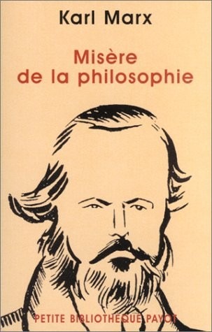 Misère de la philosophie