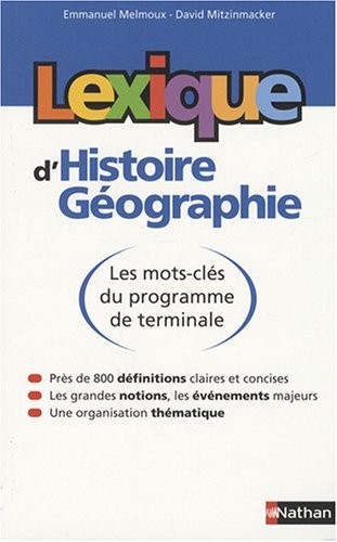 Lexique d'histoire-géographie
