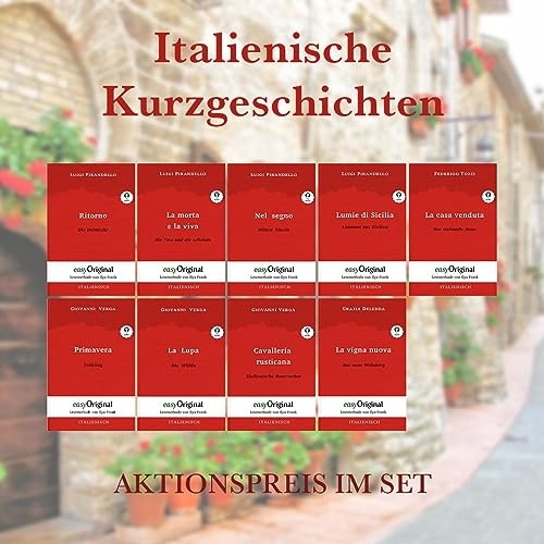 Italienische Kurzgeschichten (Bücher + 9 Audio-CDs): Lesemethode von Ilya Frank - Ungekürzter Originaltext - Italienisch durch Spaß am Lesen lernen, auffrischen und perfektionieren