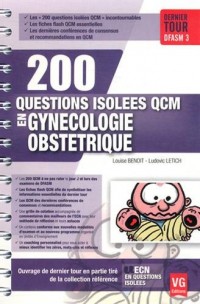 200 questions isolées QCM en gynécologie obstétrique