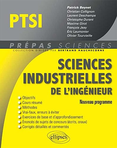 Sciences Industrielles de l'Ingénieur PTSI Programme 2013