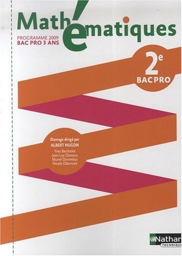 Mathématiques - 2e Bac Pro
