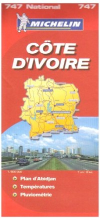 Côte d'Ivoire : 1/800 000
