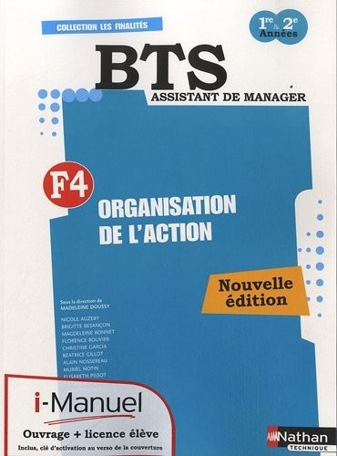 ORGANISA DE L'ACTION BTS F4 L