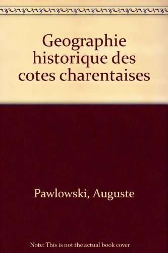 Geographie historique des cotes charentaises