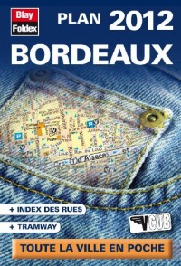 Bordeaux Plan de Poche 2012 - avec localisation des stations VCUB - Echelle : 1/17 400