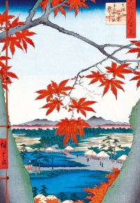 Carnet Hazan gaufré L'automne dans l'estampe japonaise 16 x 23 cm (papeterie)