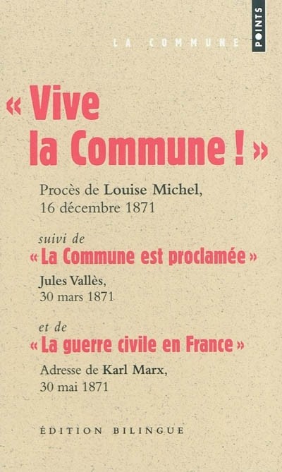 Vive la Commune ! : extraits du procès de Louise Michel, audience du 16 décembre 1871