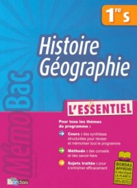 MEMOBAC ESSENTIEL HIST GEO 1 S