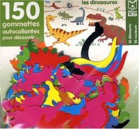 150 Gommettes autocollantes : les Dinosaures (avec support)