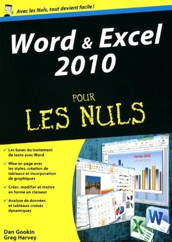 Word et Excel 2010 Megapoche Pour les Nuls