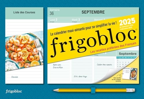 Mini Frigobloc Hebdomadaire 2025 Recettes préférées des Français (de sept. 2024 à déc. 2025)