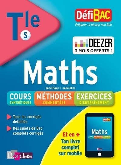 DéfiBac Cours/Méthodes/Exos Maths Terminale S + 3 mois offerts à Deezer Premium +