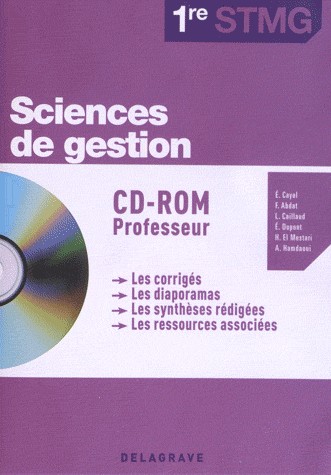 Sciences de gestion 1e STMG : CD-ROM professeur (1Cédérom)