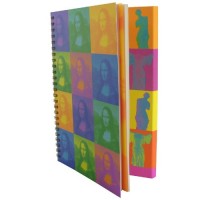 (Pvc) - 12,90e - Cahier Spirale Mona Pop 180p