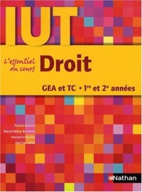 Droit : DUT GEA et TC 1re et 2e années