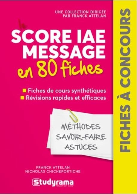 Le score IAE message en 80 fiches