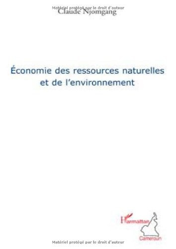 Economie des ressources naturelles et de l'environnement