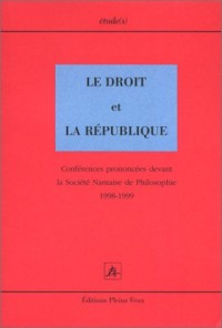 Le Droit et la République