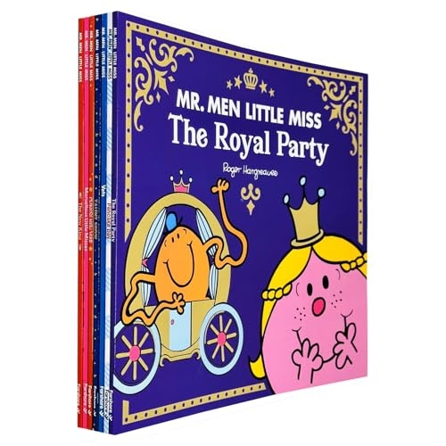 Mr. Men and Little Miss Picture Books Collection 7 Books Set (The Royal Party, Pancake Day, Vets, Talent Show, Chinese New Year, The Marvellous Little Misses & The New King)[BIG FORMAT]