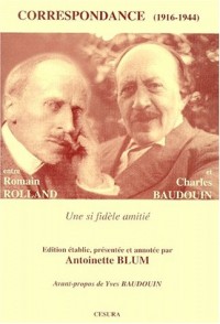 Correspondance entre Romain Rolland et Charles Baudouin