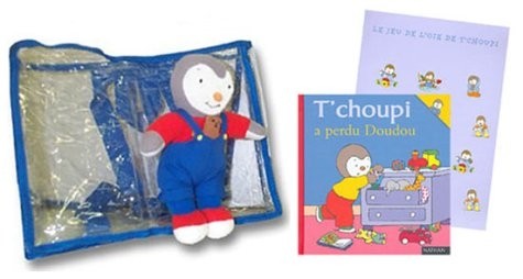 Sac à dos T'choupi : 1 sac à dos + 1 peluche + 1 fascicule de jeux (-25% de réduction)