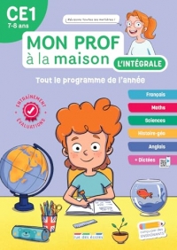 Mon prof à la maison - Multimatières CE1 - Toute mon année: Français, maths, histoire-géo, anglais, évaluations, dictées... un outil complet pour réviser !
