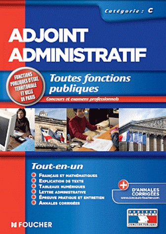 Adjoint administratif catégorie C. Concours Examen professionnel