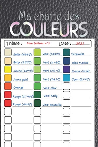 Nuancier à Colorier JC GRAPHIC - 400 Zones, 8x18cm, Avec Trous Pré-percés - Fabriqué En France