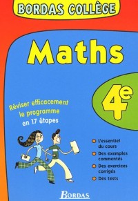 BORDAS COLLEGE MATHS 4E NP (Ancienne Edition)