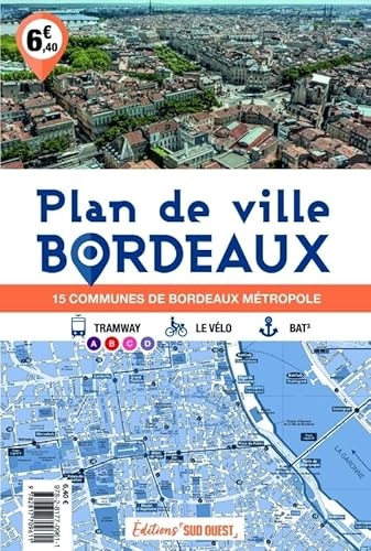 Plan de Bordeaux. 15 communes de Bordeaux Métropole: 15 communes de Bordeaux Métropole