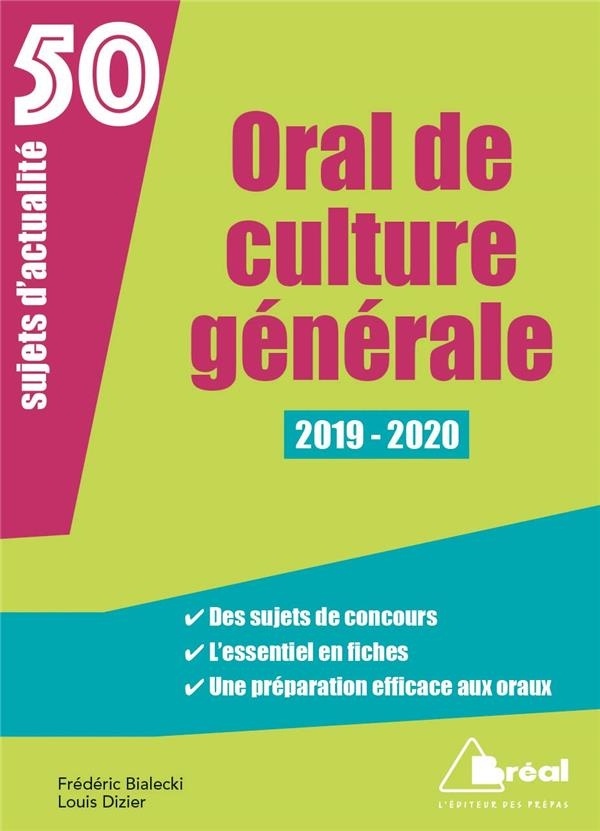 Oral de culture générale : 50 sujets d'actualité