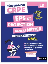 Réussir mon CRPE - EPS et Projection dans le métier Admission concours L3 Oral 2027-2028