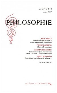 Philosophie, N° 133, mars 2017 :