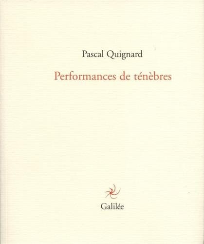 Performance de ténèbres