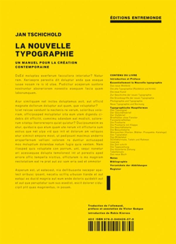 La nouvelle typographie