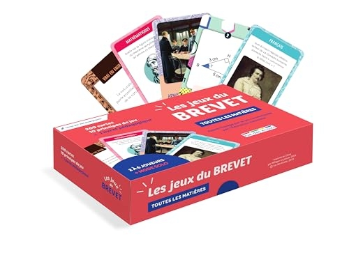 Les jeux du brevet - Toutes les matières: 200 cartes, 10 principes de jeu + 1 livret pédagogique