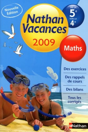 Maths de la 5e vers la 4e Nathan vacances