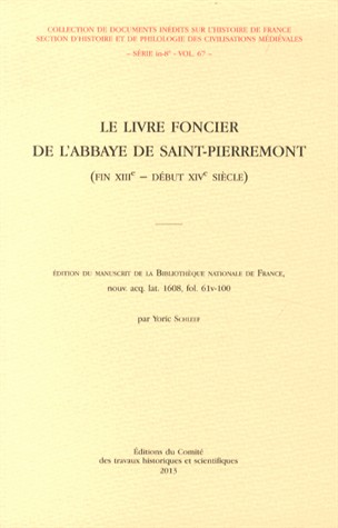 Le livre foncier de l'abbaye de Saint-Pierremont (fin XIIIe - début XIVe siècle)