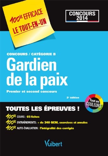Concours Gardien de la paix Catégorie B Concours 2014-100% Efficace - Le Tout-en-un